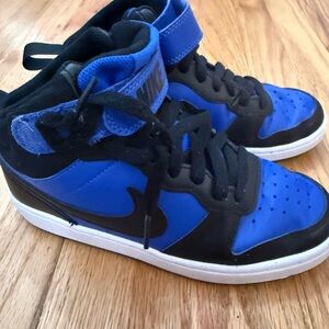 Nike Kids High-Top Sneakers - Blue and Black